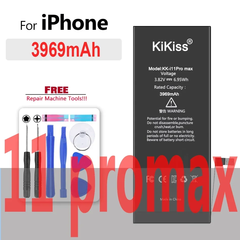 Аккумулятор для Apple iPhone 11 Pro Max 7 8 6 Plus X SE 5S 5 5C XR XS MAX 6S сменная батарея большой