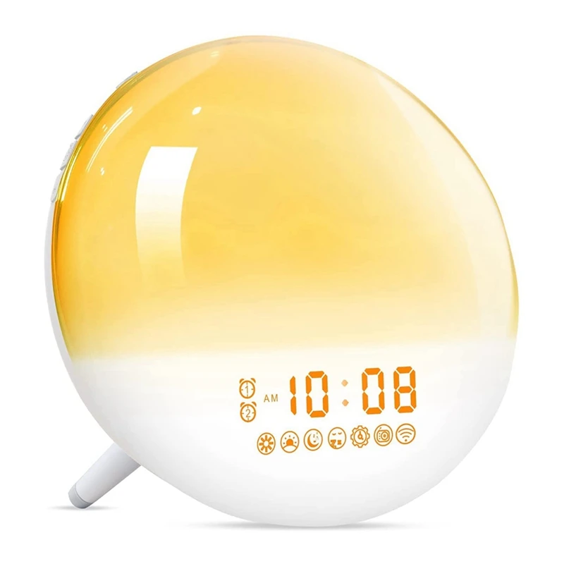 

Будильник SEWS-Sunrise, светильник для спальни, цифровой смарт-будильник для сна, ночсветильник для детей, подарок