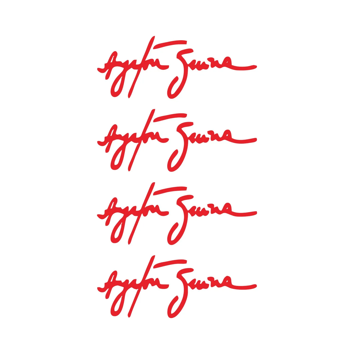 Стикеры автомобильные с надписью Айртон Сенна 10 см |