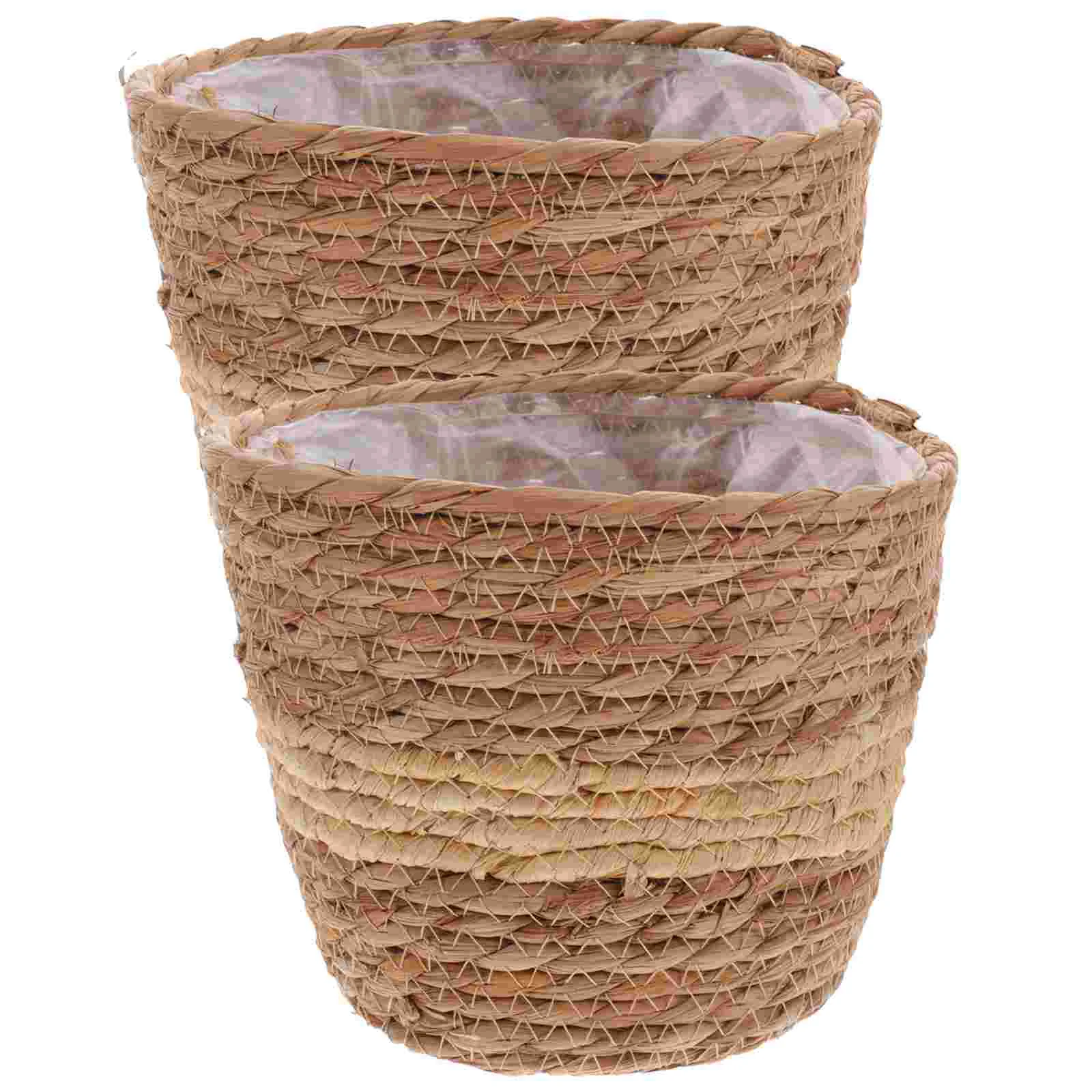 

Woven Basket Hand Woven Planter Basket Natural Pot Container