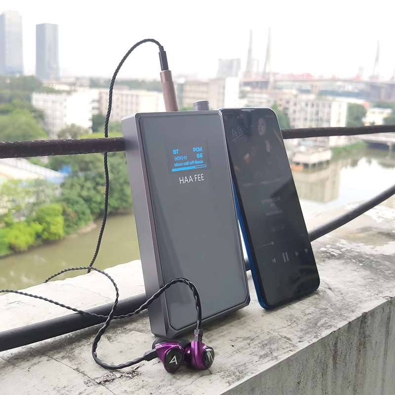 

Top Portable Decoding Headphone Amplifier Bluetooth APTX-HD LDAC Fever Headphone Amplifier Dual ES9038 4.4 Balanced Output