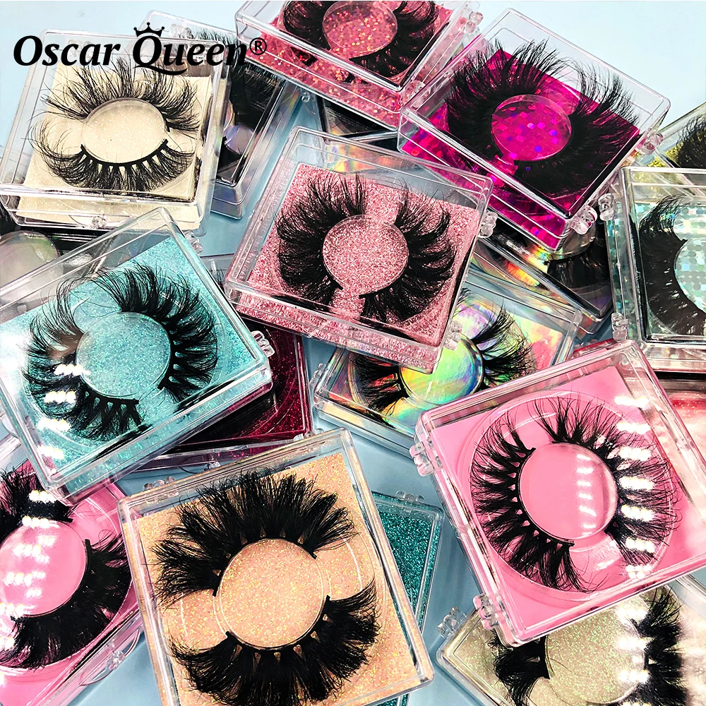 

3D 5/10/30 пар пушистые 25 мм норковые ресницы оптом макияж 6D натуральные накладные ресницы упаковка цветных ресниц