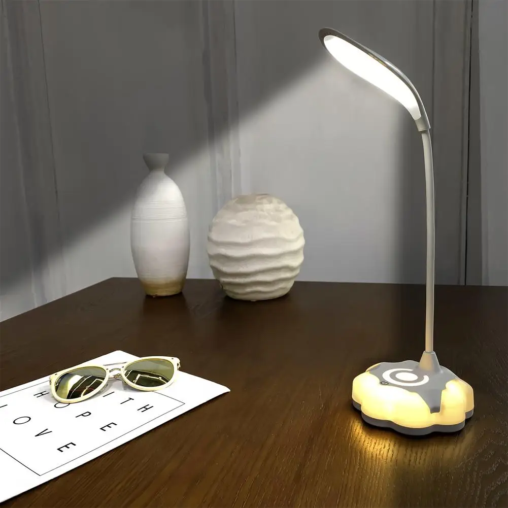 

Led Desk Lamp Usb Charging Flexible Adjustable Angle Eye Protective Touch Control Table Lamp Night Light for Bedroom Home Decor