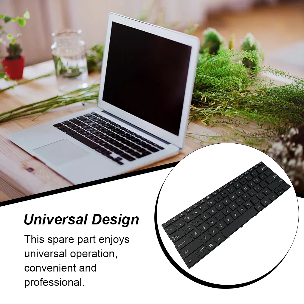 

Laptop Keyboard Laptop Keyboards Typing Parts Computer Part Professional PC Backlit Keypad Replacement for UX433