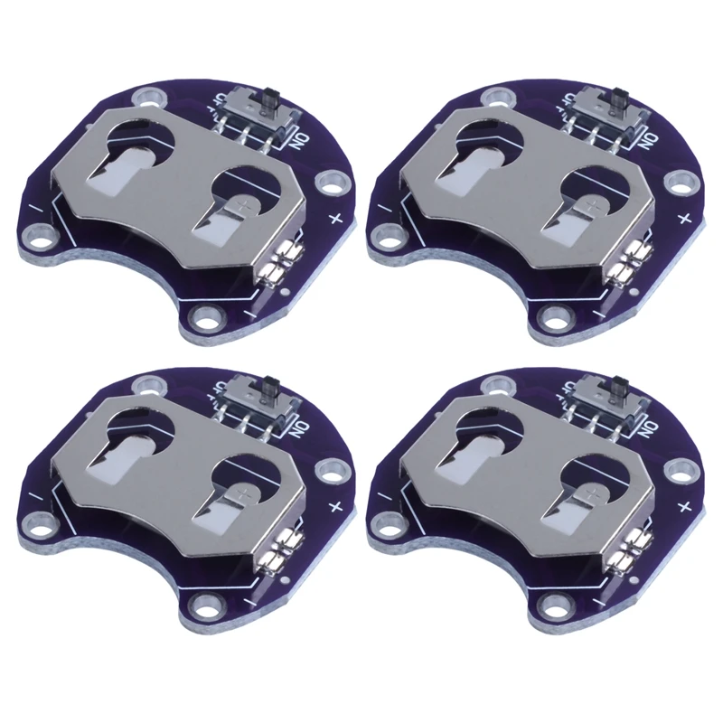 

6 X Coin Cell Battery Holder For CR2032 - With Switch