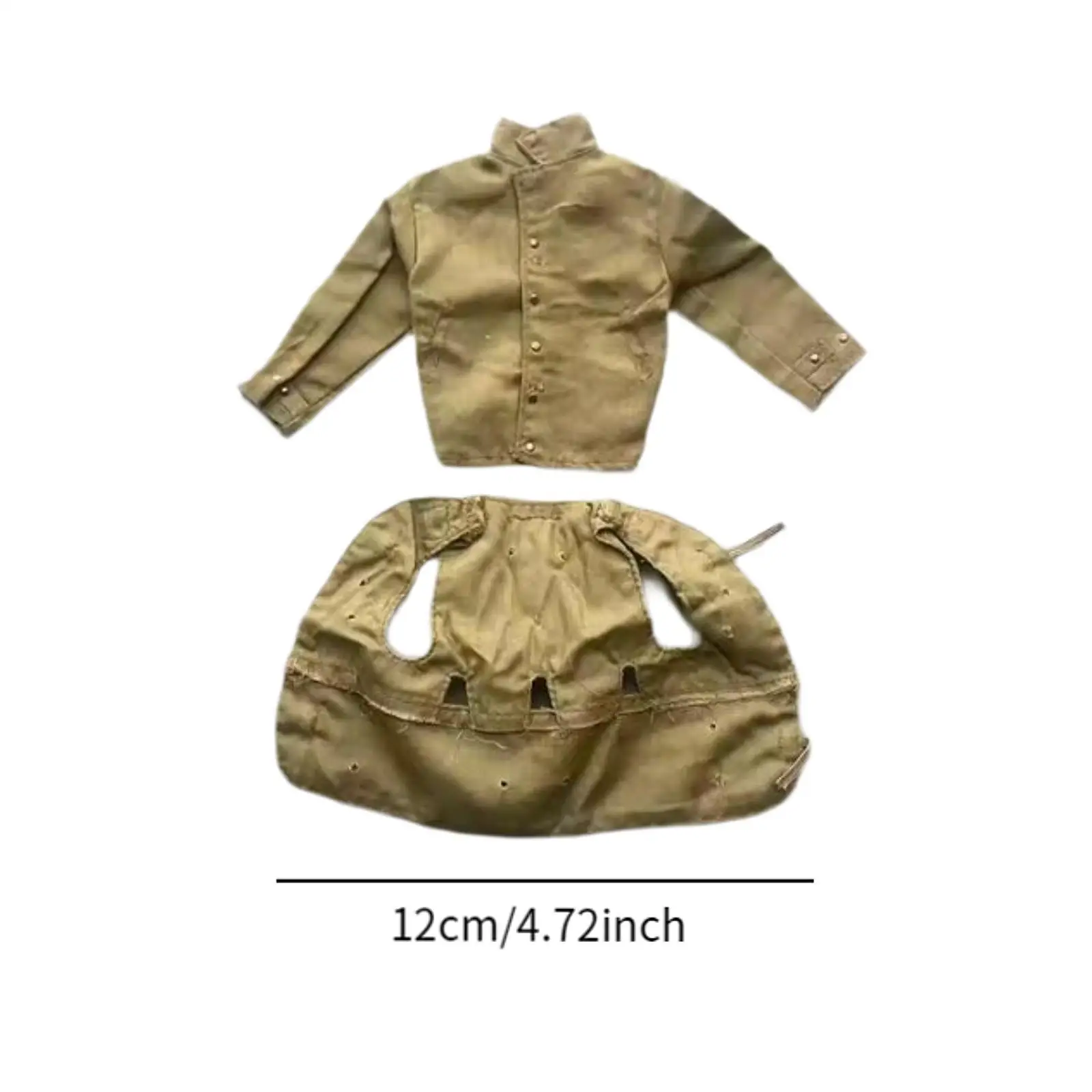 2x1/6 мужская фигурка куртка и жилет миниатюрная одежда кукольная ручной работы