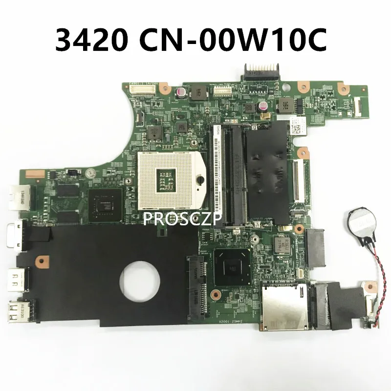 CN-00W10C 00W10C 0W10C For Dell Vostro V3420 3420 V2420 2420 Laptop Motherboard HM75 N13M-GS-A2 GT620 GPU DDR3 100% Full Tested