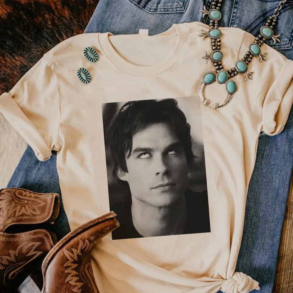 

Топ с дневниками вампира, женская уличная одежда, японский летний топ, уличная одежда для девушек, дизайнерская одежда Манга