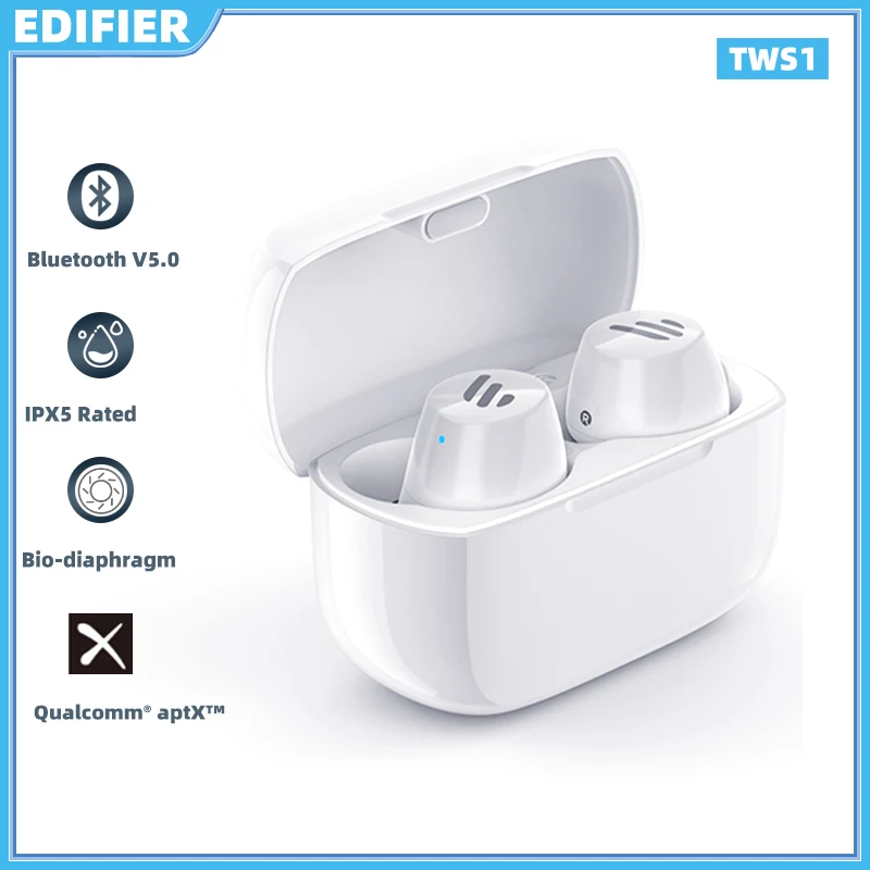 

TWS-наушники EDIFIER TWS1 с поддержкой Bluetooth 5,0 и шумоподавлением