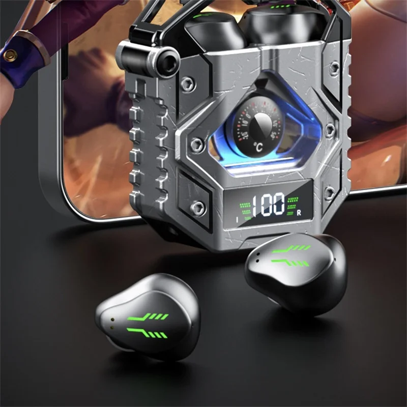 

Полностью Металлическая Беспроводная Bluetooth-гарнитура H9, TWS Bluetooth 5,3, Игровые наушники-вкладыши со сверхдолгим временем работы от батареи