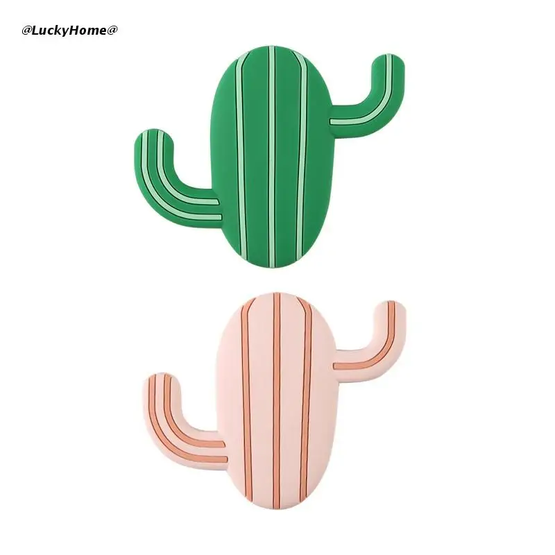 

11UA Cactus Wall Hook Wall Mounted Coat Rack Handbag Hanging Hanger Hooks for Home Bedroom Bathroom Towel Key Scarf Bag