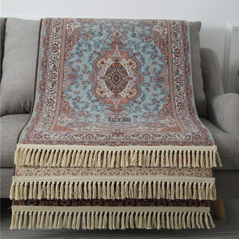 

Golden Diamond Velvet Tassels Living Room Big Carpet Home Bedroom Bedside Sofa Carpet Living Room Coffee Table Floor Mat