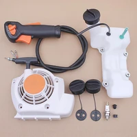 pull recoil starter gas fuel tank cap strimmer throttle cable w switch kit for stihl fs120 fs200 fs250 trimmer brush cutter