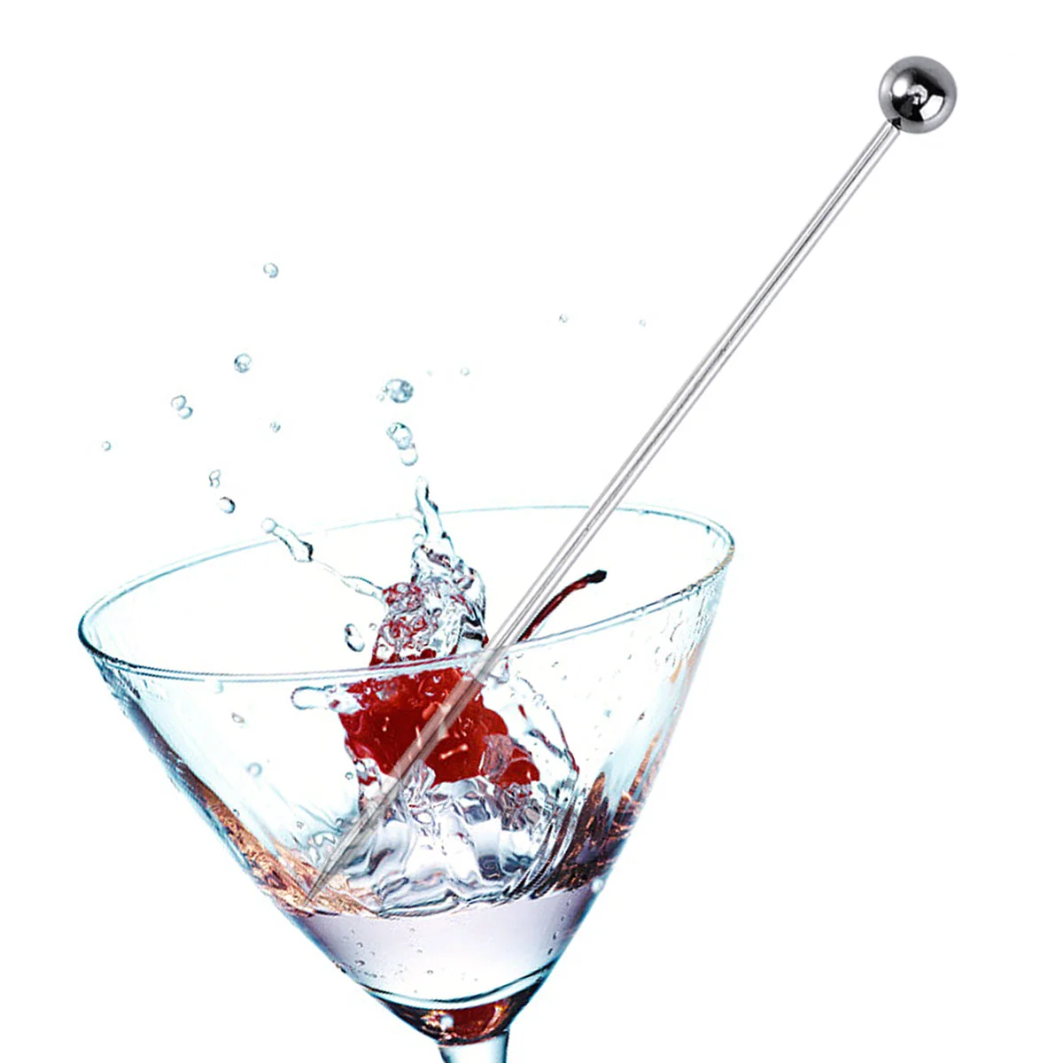 

Stainless Steel Cocktail Picks Fruit Sticks Reusable Swizzle Sticks Toothpicks For Party Bar Kitchen Tableware