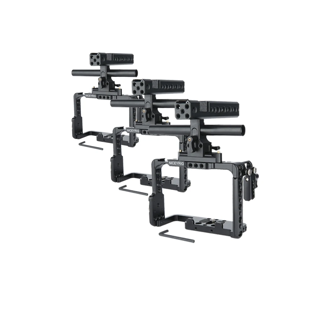 

NICEYRIG cinema video cage making camera cages rig with nato handle for Rosette A7RIV/ A7RIII/ A7III/ A7SII/ A9
