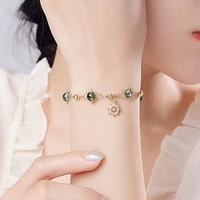 natural crystal bracelet for women jewelry accessories 2022 new arrival girls moonstone bracelet simple cute hand string