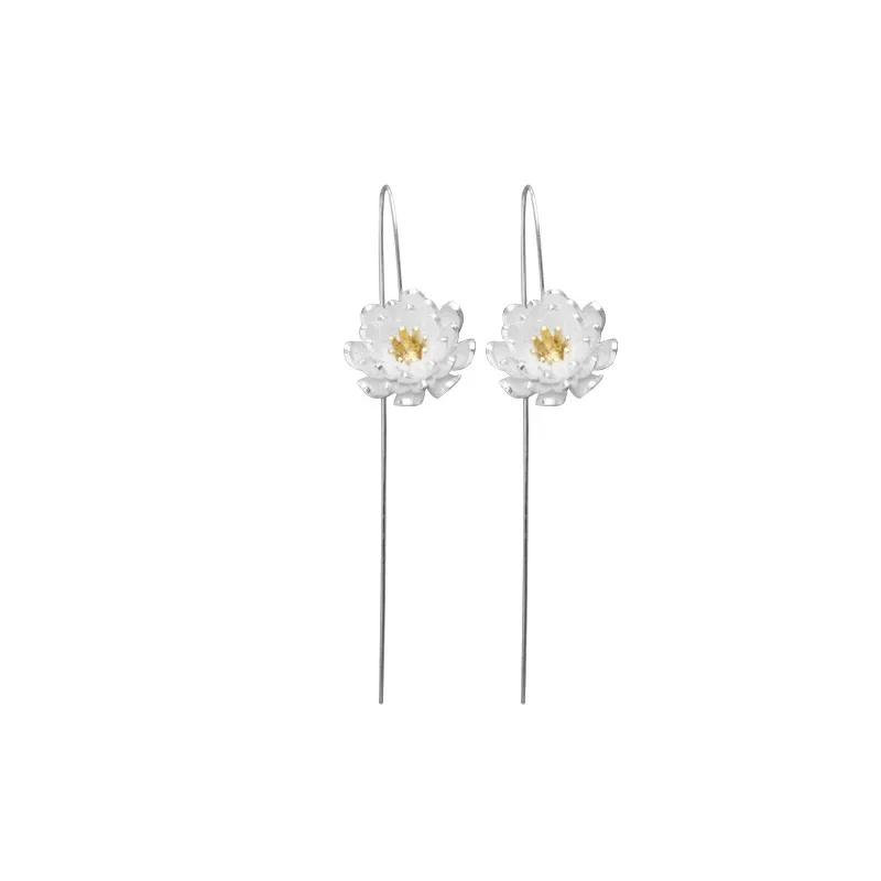 Obega-pendientes flores para mujer aretes tuerca color розовый и blanco joadie bonita moda privene