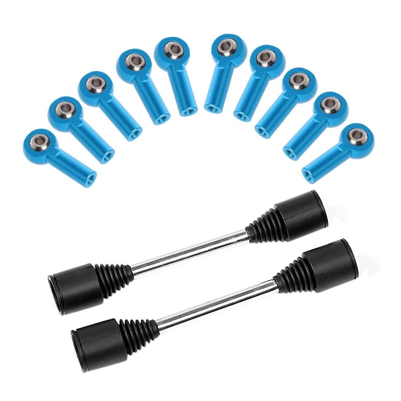 

1 Set M3 Aluminum Link Rod End Ball Joint & 1 Set 9Mm Hardened Steel Out Drive Dog Bone Axle Kit
