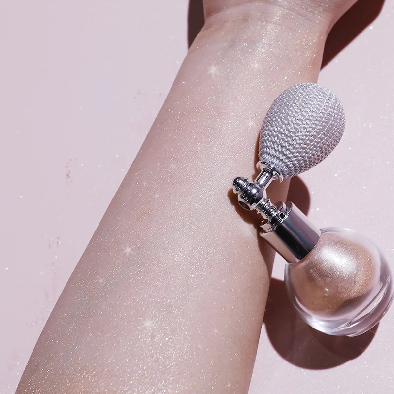 4 цвета хайлайтер пудра спрей Высокий Блеск блестящая мерцающий блеск Макияж для