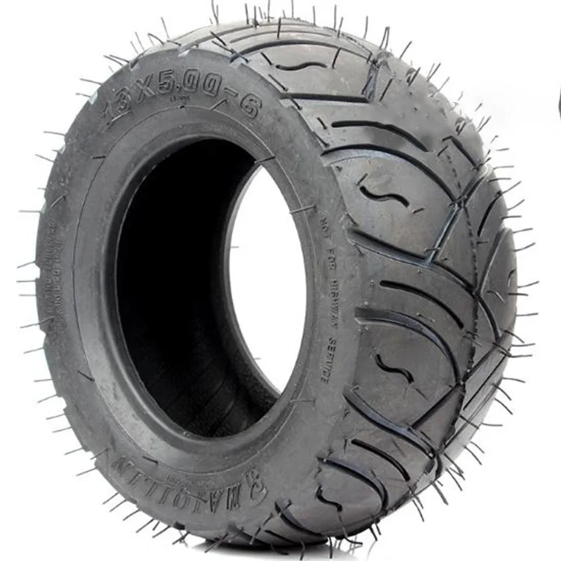 

13x5.00-6 "tires 13 X 5.0-6 Tires Four Wheel 50cc 70110 Atv Kart 6" Wheels For Small Chopper Gas / Electric Motorcycles