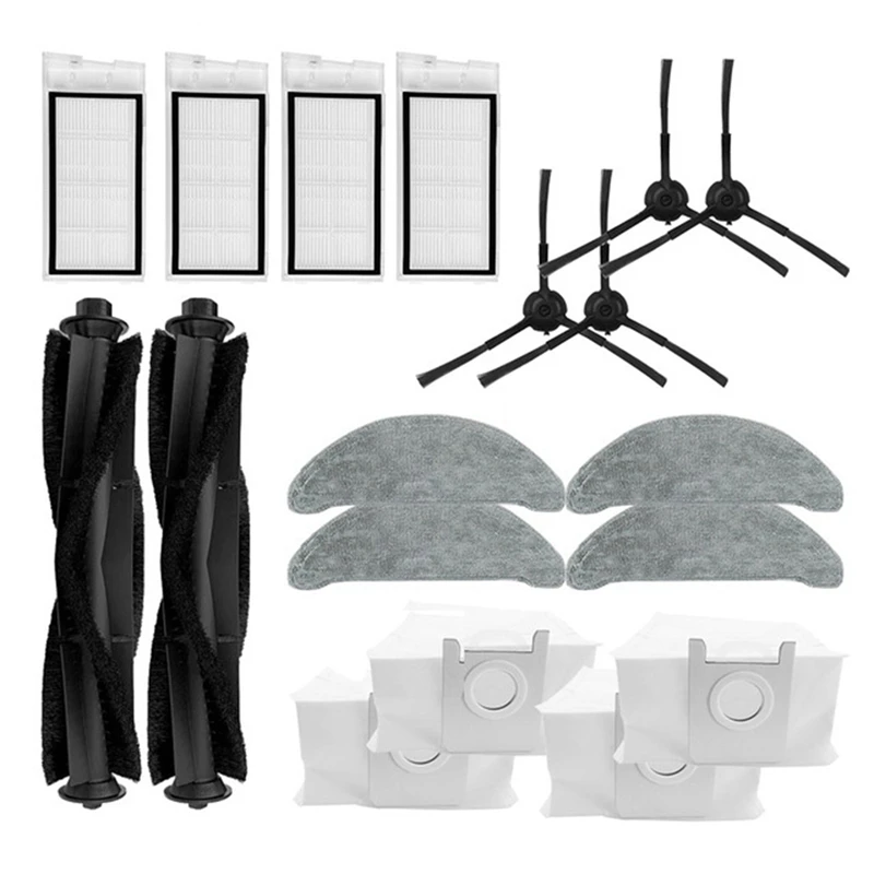 

Roller Main Brush Mops Cloths Dust Bags Side Brush Filters For Xiaomi ROIDMI EVE Plus Robot Vacuum Cleaner Accessories
