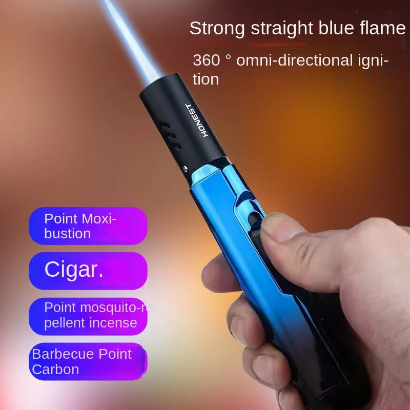 Искренняя турбоструйная зажигалка с голубым пламенем пистолет-распылитель