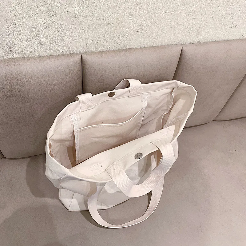 Вместительные холщовые сумки на плечо для женщин 100% хлопок сумочки в японском и