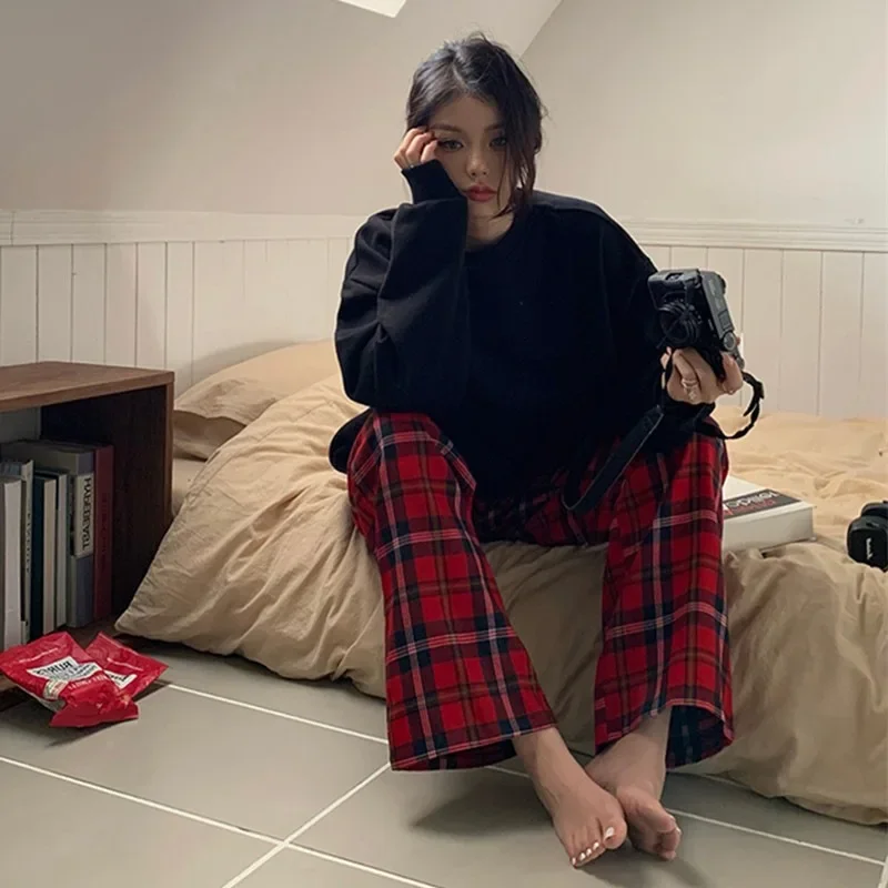 Твидовый женский пижамный комплект