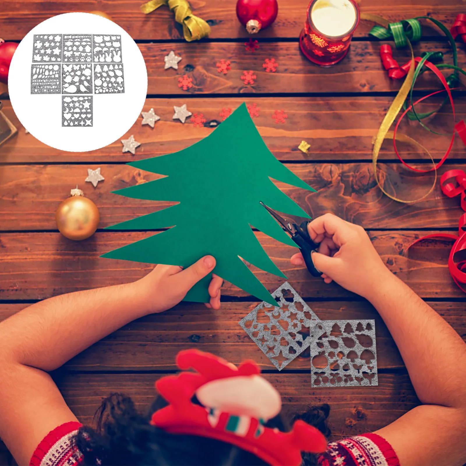 

Felting Felt Needle Stencil Templates Pattern Diy Craft Template Woolen Christmas Molds Stencils Wool Tool Applique Mold