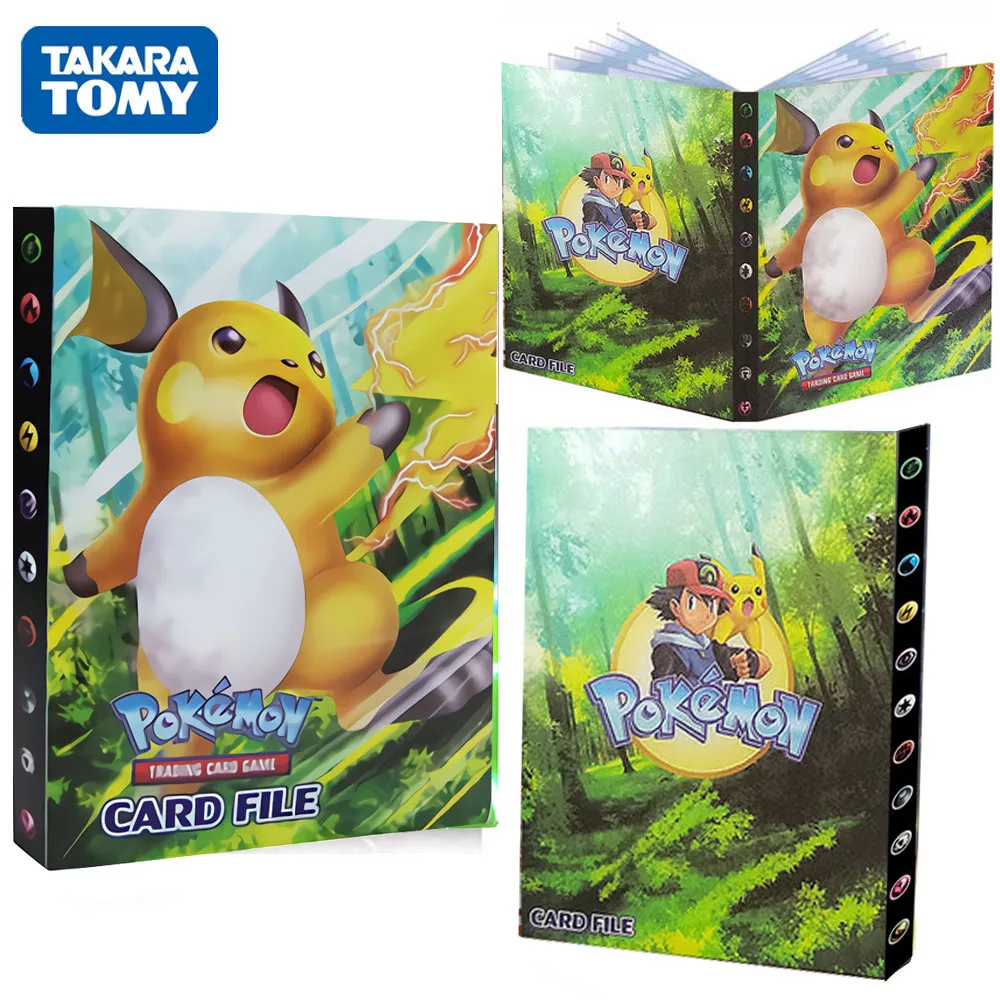 

240Pcs Pokemon Album Cards 4 Pocket Game Card Book VMAX GX EX Cartoon Anime Map Holder Binder Collection Folder Boy Kid Toy Gift