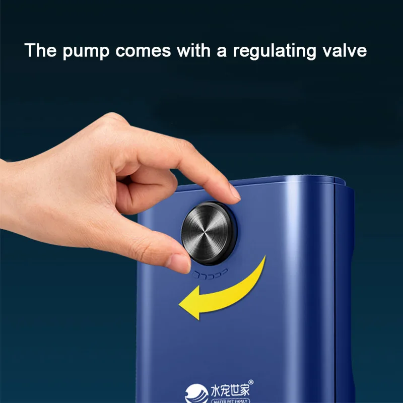 Бесшумный кислородный воздушный насос для аквариума с обратным клапаном