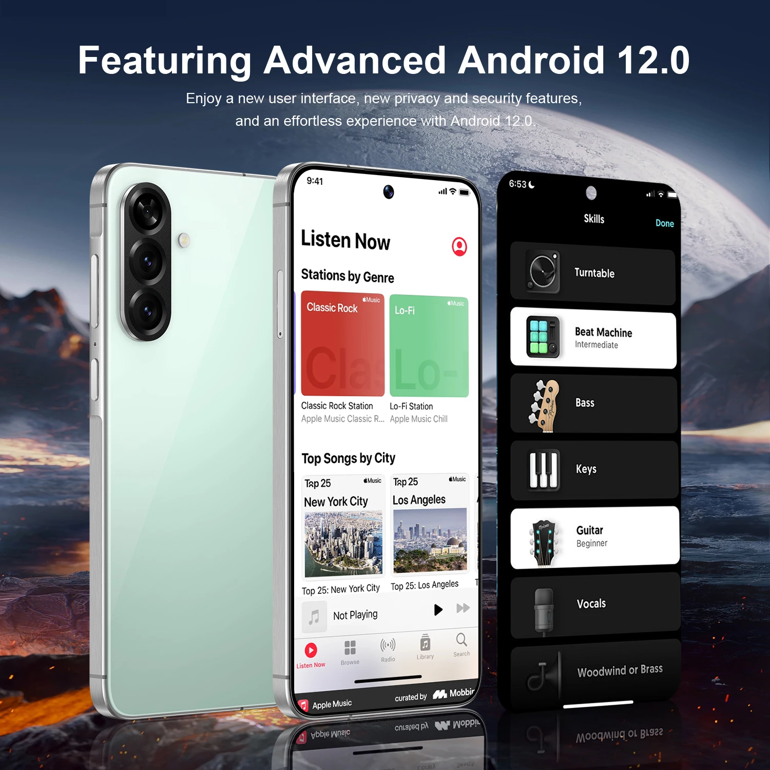 Фото Смартфон IVMI New A57 Global Version, 4G, две SIM-карты, Android 12, 4 ГБ ОЗУ, 64 ГБ ПЗУ, 16 МП, Face ID, разблокированный, мобильный телефон №4