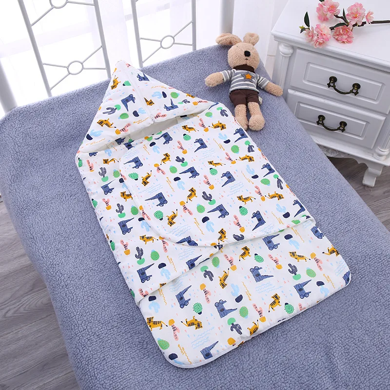 

Одеяло для новорожденных от 0 до 12 месяцев, пеленальная сумка с капюшоном для новорожденных, Мягкое хлопковое одеяло для новорожденных, аксессуары для семьи