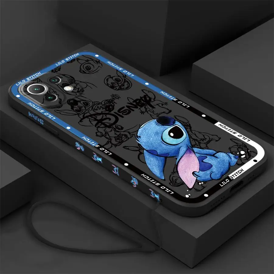 Disney Super Cute Stitch Phone Case for Xiaomi Mi 11 Lite12T 10T 11T Pro 13 pro Poco X3 F4 F5 X4 X5 nfc Soft TPU