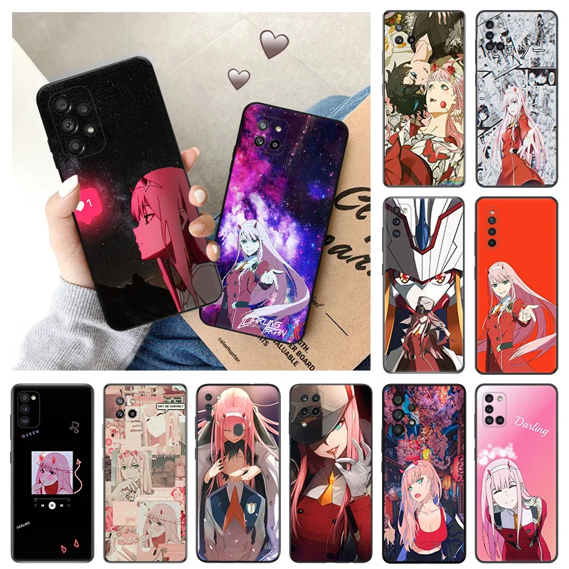 

Silicone Phone Case for Samsung A73 A72 A71 A53 A52 A51 A42 A41 A33 A32 A31 A23 A22 A21 A14 A13 A12 A11 Darling in the FranXX