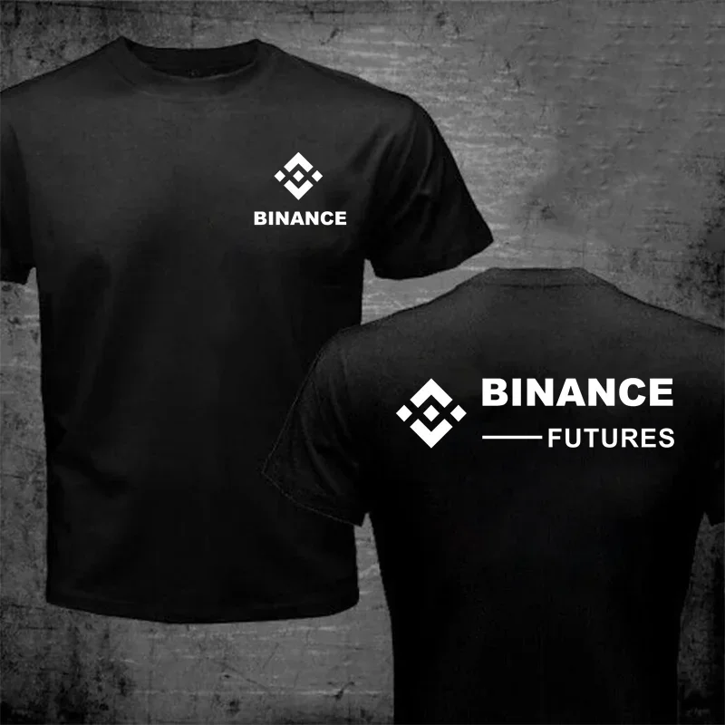 Футболка Crypto Binance Harajuku Punk Cryptocurrency BNB Logo Мужские футболки топы Футболки Bitcoin Blockchain