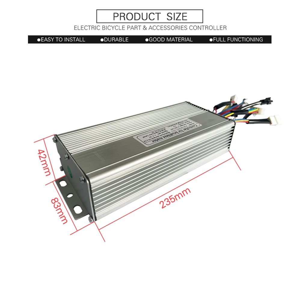 

Square KT Controller Tools Square Controller With Light Line 1000W-3000W 18mos 48V Brushless Motor Cycling Ebike