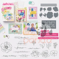 new flowers metal cutting dies and clear stamps for diy dies scrapbooking embossed paper card decoration photo album craft die