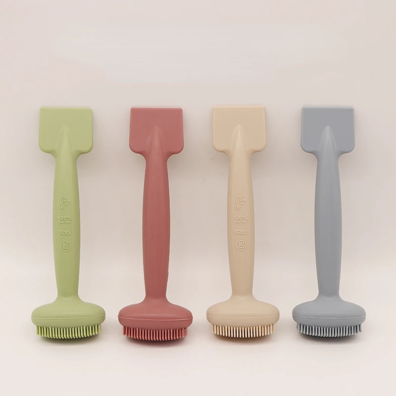 

1pc 2 In1 Double Head Facial Mask Brush Portable Silicone Applicator Spoon Facial Skin Care Cleansing Tools Makeup Tools