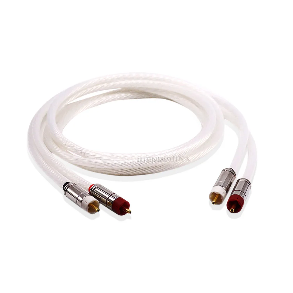 

HiFi Hi-end Hiend покрытый серебром RAC кабель HiFi Dual RAC аудио усилитель сигнальный кабель