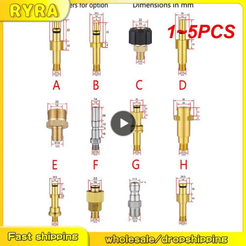 

Пенная насадка для автомойки, насадка для шлангов моек высокого давления, Daewoo Hammer Karcher Huter Makita, 1-5 шт.