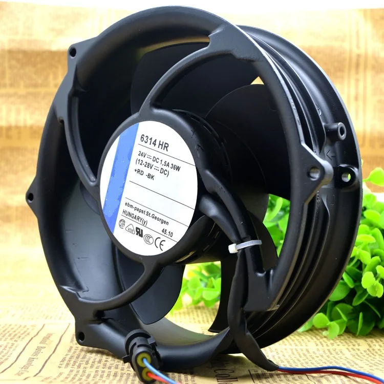 

New original 24V 36W 6314HR 2 wire inverter cooling fan