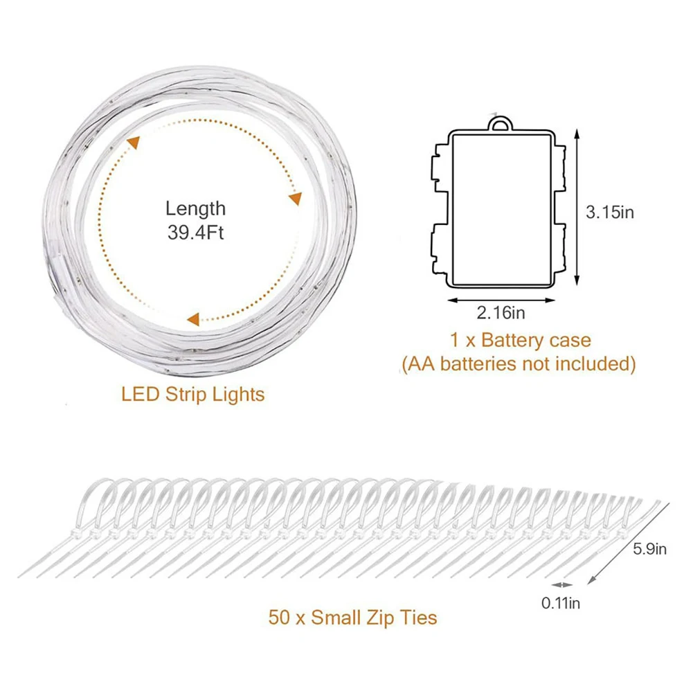 12 м светодиодные фонари для батута с дистанционным управлением светодиодный