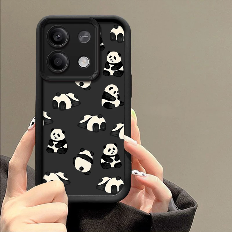 Милый детский чехол для телефона с пандой Xiaomi Redmi Note 13 12 11 Pro 5G 4G 11s 10 Poco F6 X6 X5 M6 13T 11T
