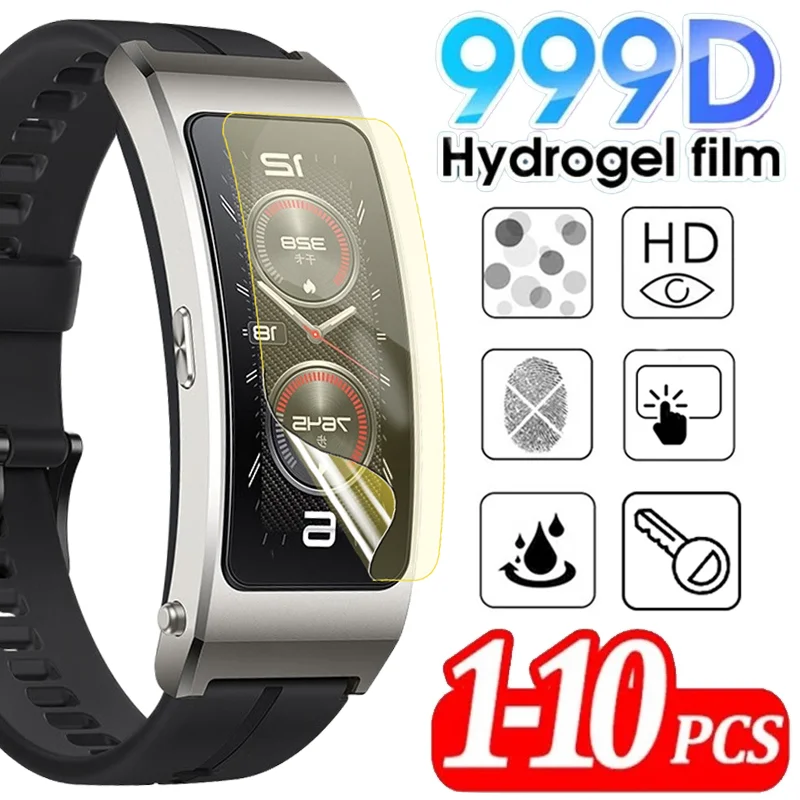 

10 шт. для Huawei Band Talkband B7 B6 защита экрана смарт-браслет аксессуары HD Прозрачная ультратонкая защитная пленка не стекло