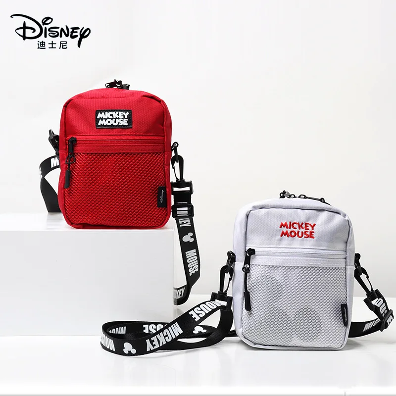 

Disney Original Mickey New Women's Shoulder Messenger Bag Cartoon Cute Men's and Women's Chest Bag Fashion Canvas Waist Bag