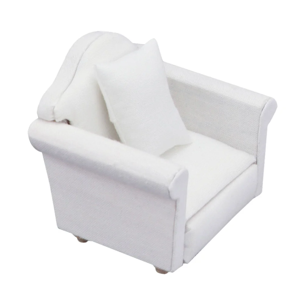 

Lifelike Mini Sofa Ornament DIY Mini House Sofa Decor Miniature Sofa Photo Prop