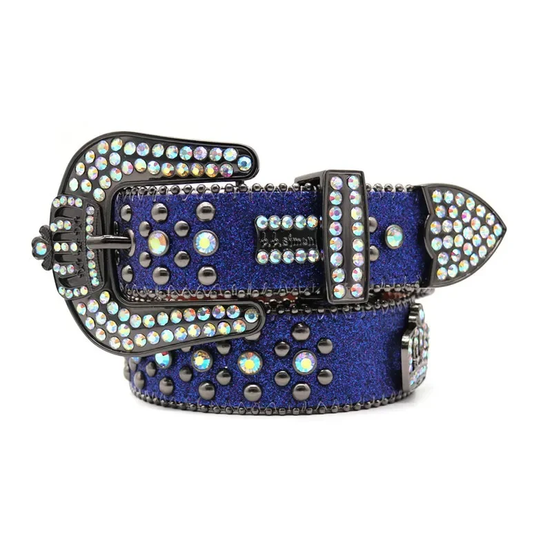 Универсальный ремень с вышивкой в стиле панк для мужчин и женщин