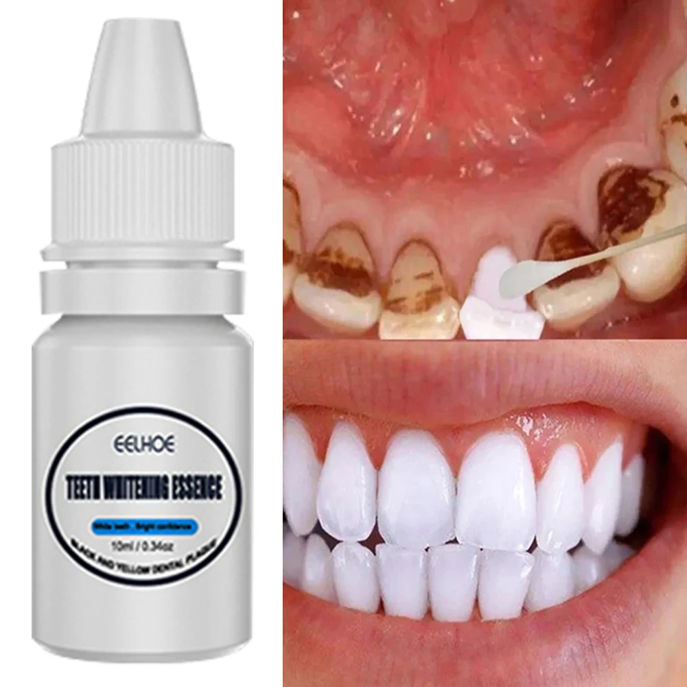 

10ml Teeth Whitening Essence Tooth Stains Plaque Remover Deep Cleansing Freshen Breath Tooth Whitening Serum Oral Care