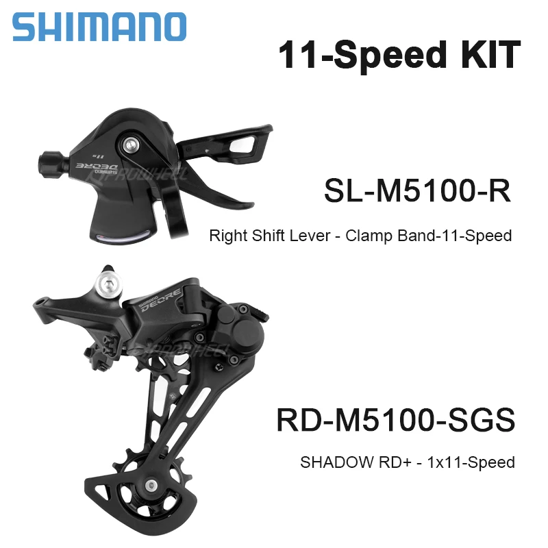 Pаспродажа Задний переключатель передач SHIMANO DEORE M5100 11 в, оригинальные детали для горного велосипеда